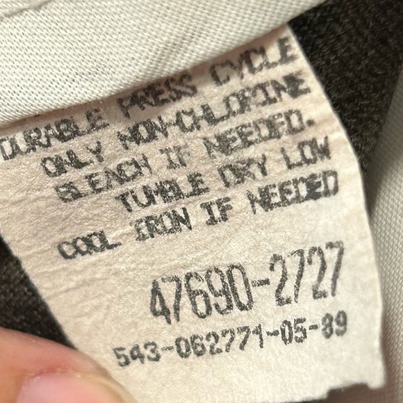 VINTAGE Levis Action Slacks Pants Men 35x31 Brown Retro 80s Made in USA - Picture 6 of 6